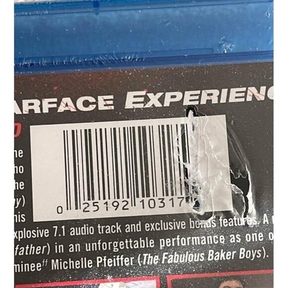 Scarface (Blu-ray, New - UPC cut) Al Pacino, Pepe Serna, Michelle Pfeiffer - Picture 3 of 3